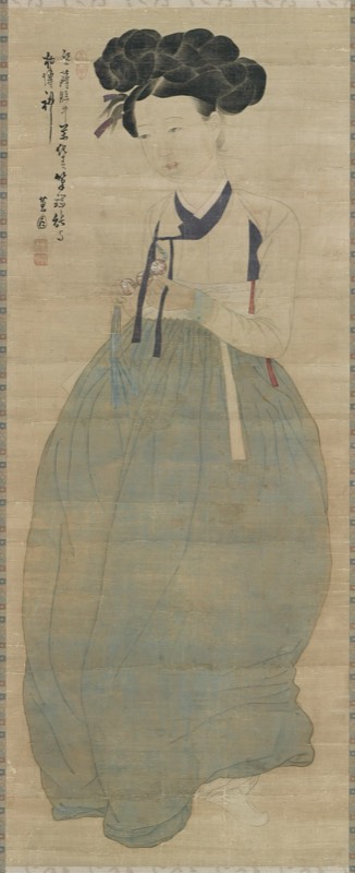 신윤복, 《미인도》
